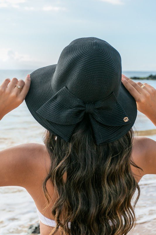 Bow Back Straw Bucket Hat - Chaelisa's New Jammies