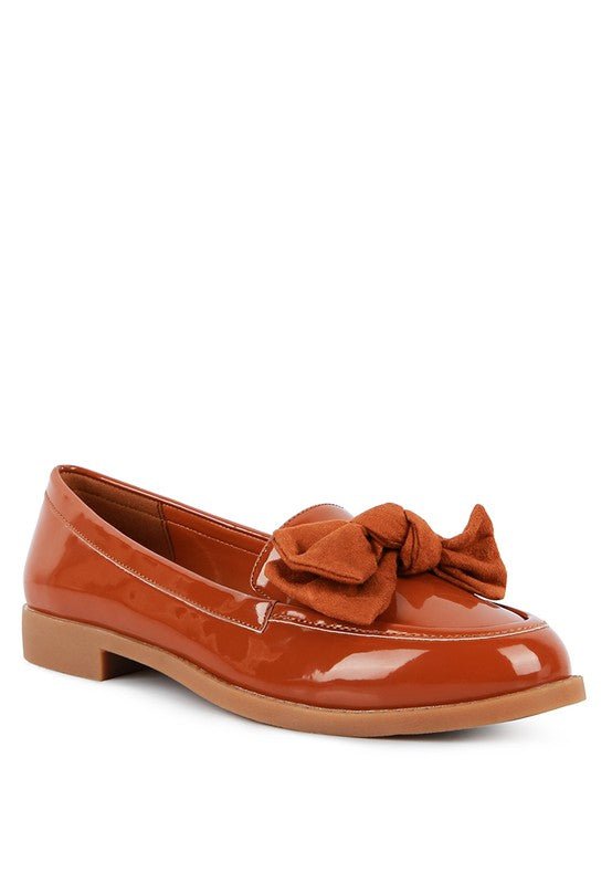 BOWBERRY BOW - TIE PATENT LOAFERS - Chaelisa's New Jammies