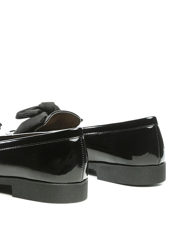 BOWBERRY BOW - TIE PATENT LOAFERS - Chaelisa's New Jammies