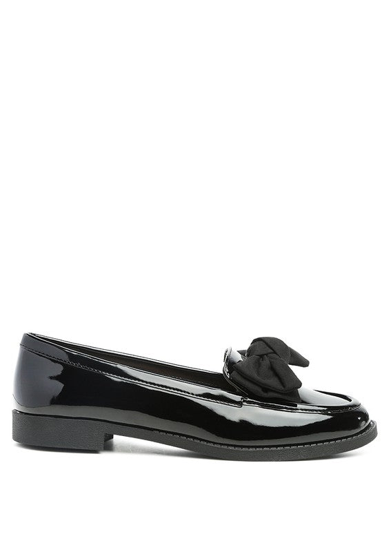 BOWBERRY BOW - TIE PATENT LOAFERS - Chaelisa's New Jammies