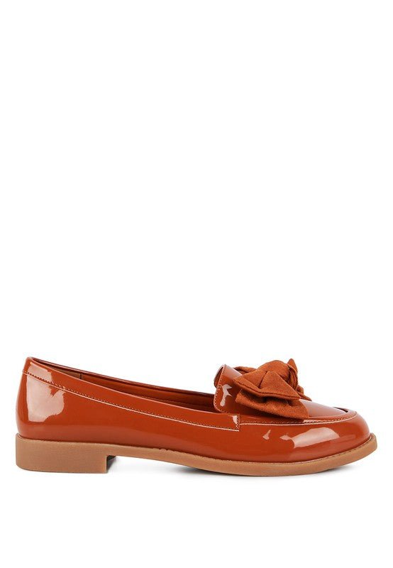 BOWBERRY BOW - TIE PATENT LOAFERS - Chaelisa's New Jammies