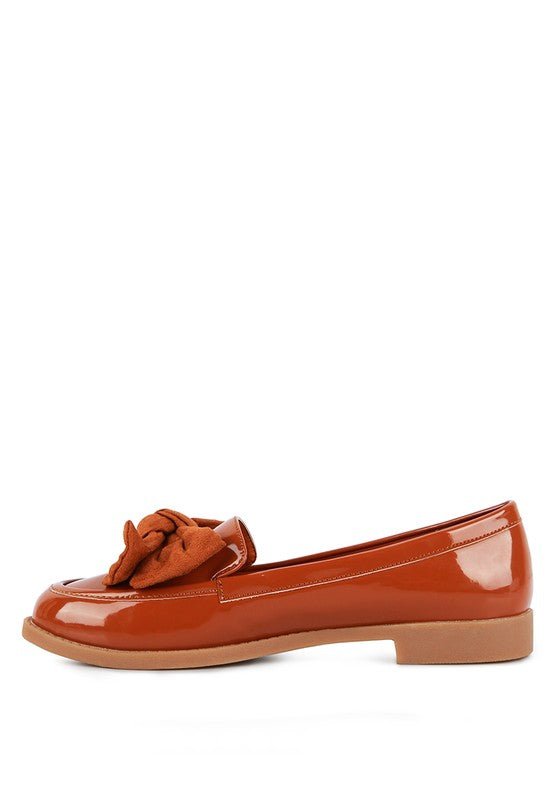 BOWBERRY BOW - TIE PATENT LOAFERS - Chaelisa's New Jammies