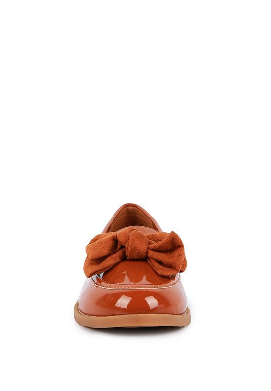 BOWBERRY BOW - TIE PATENT LOAFERS - Chaelisa's New Jammies