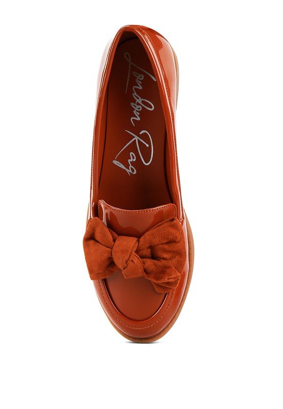 BOWBERRY BOW - TIE PATENT LOAFERS - Chaelisa's New Jammies