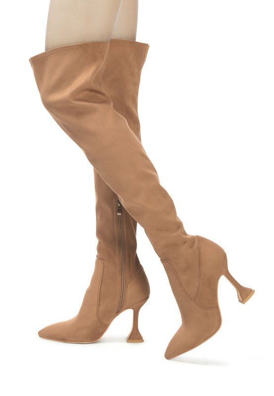 BRANDY OVER THE KNEE HIGH HEELED BOOTS - Chaelisa's New Jammies