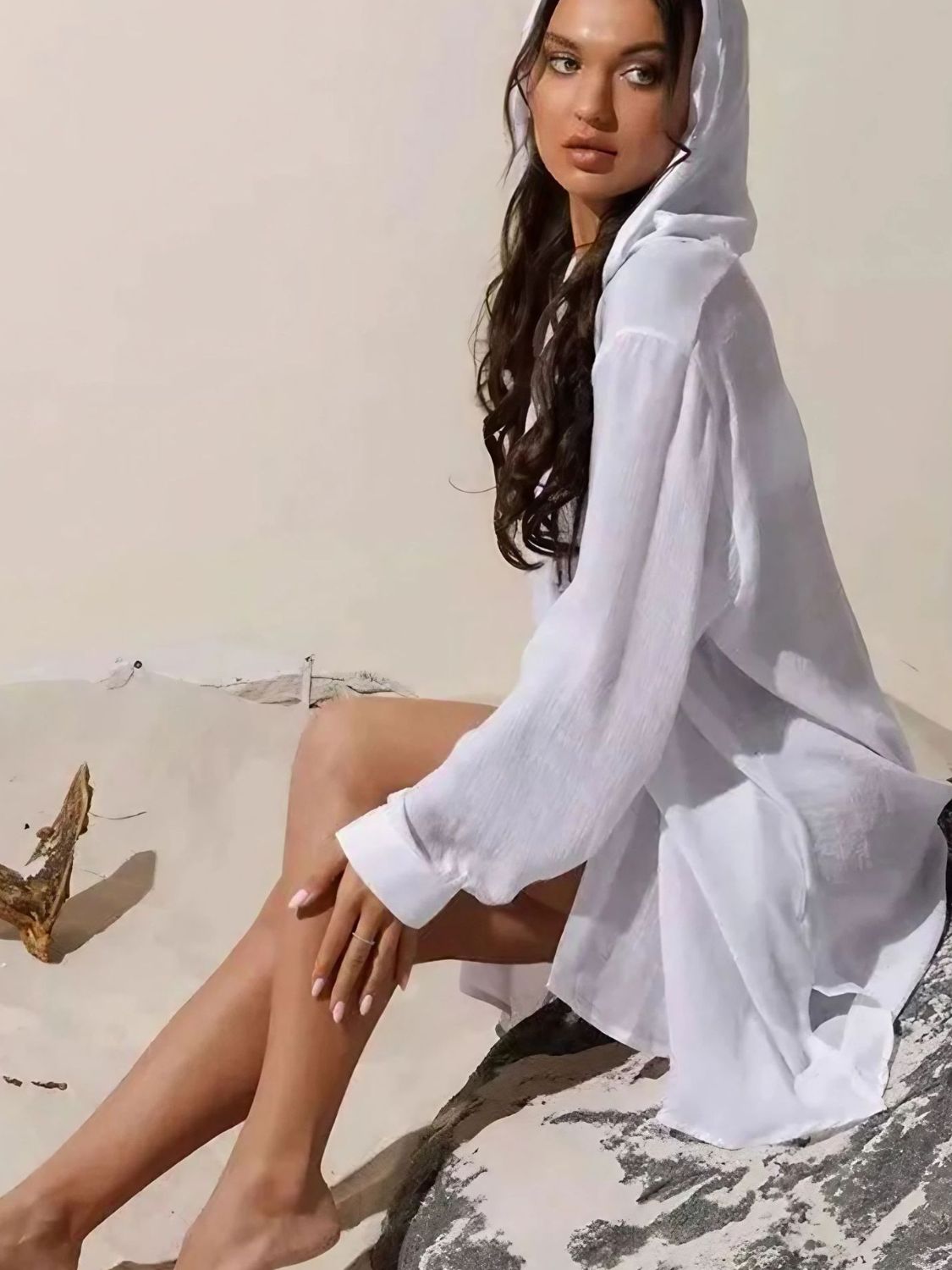 Button Down Hooded Cover - Up - Chaelisa's New Jammies