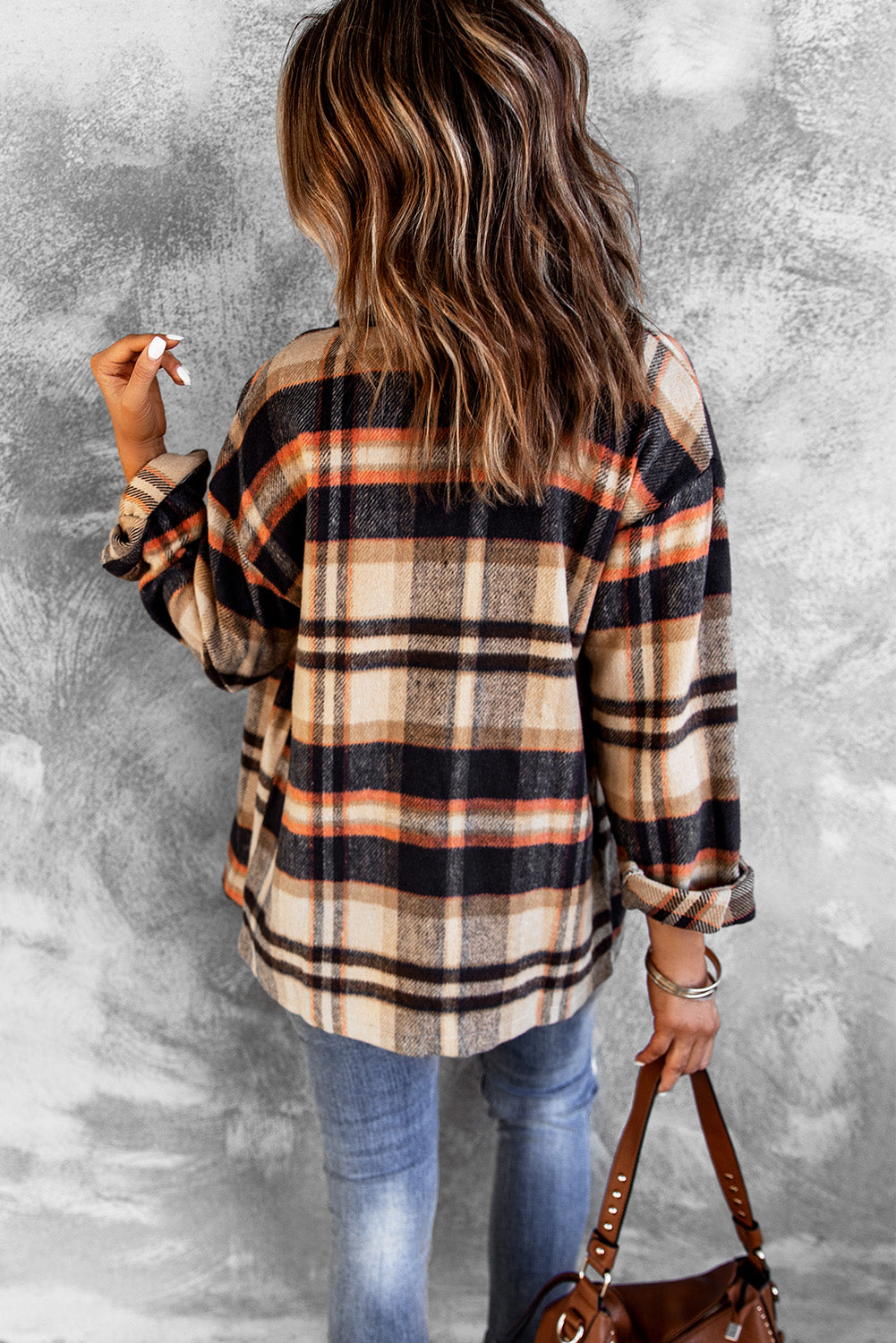 Multicolor Plaid Casual Button Up Flannel Shacket-Chaelisa's New Jammies