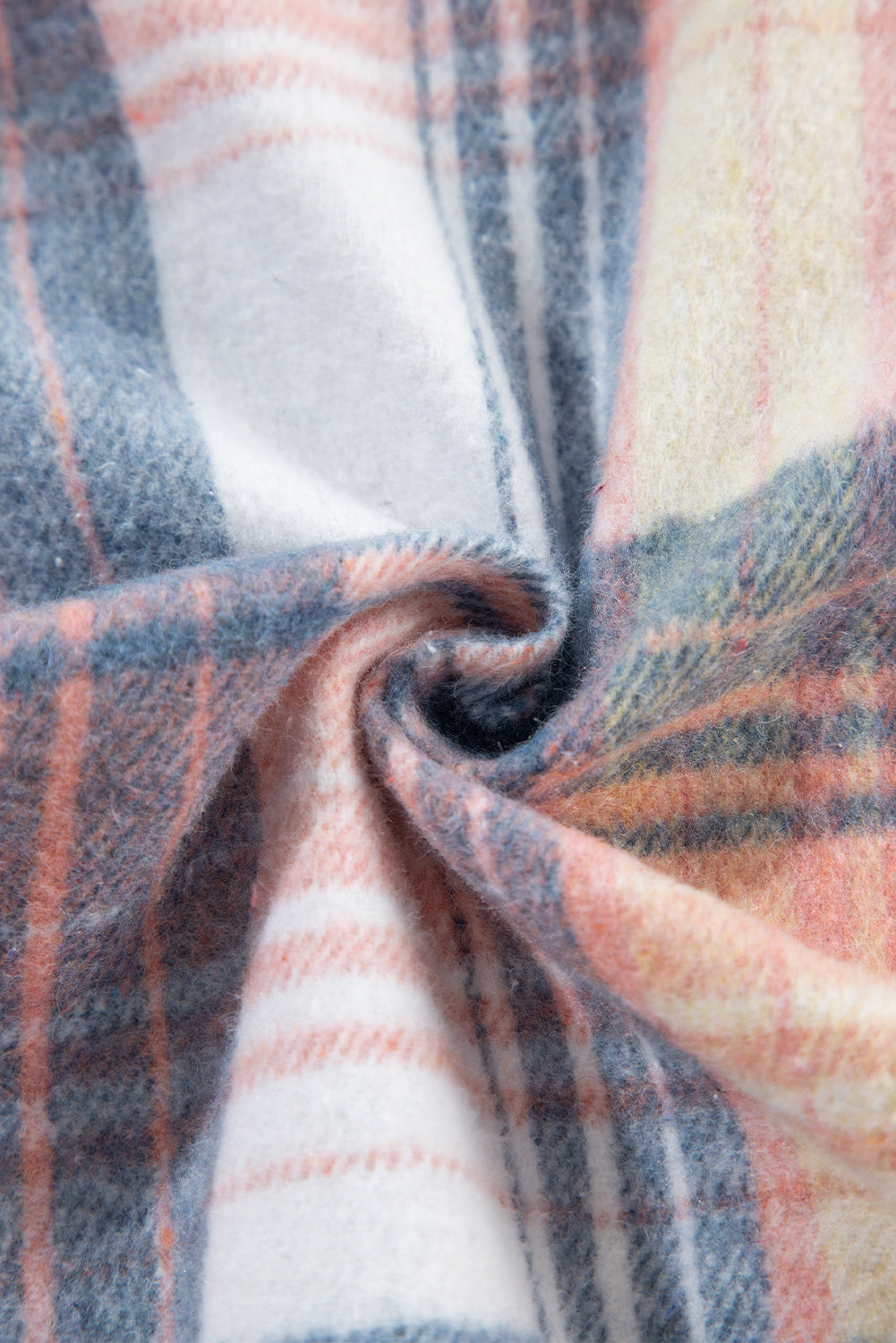Light Pink Plaid Corduroy Patchwork Pocket Loose Shacket-Chaelisa's New Jammies
