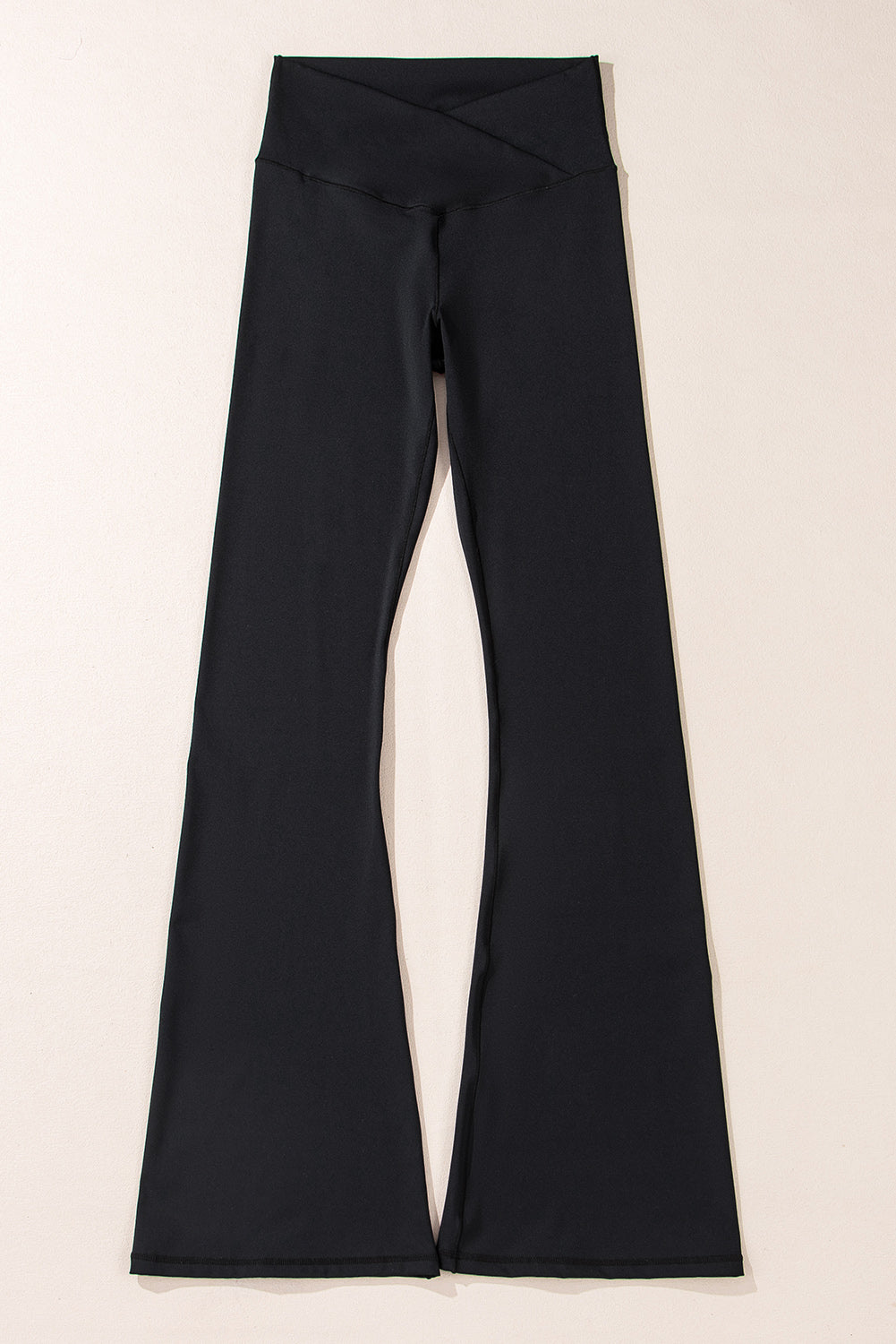 Black V Shape High Waist Flared Leggings-Chaelisa's New Jammies