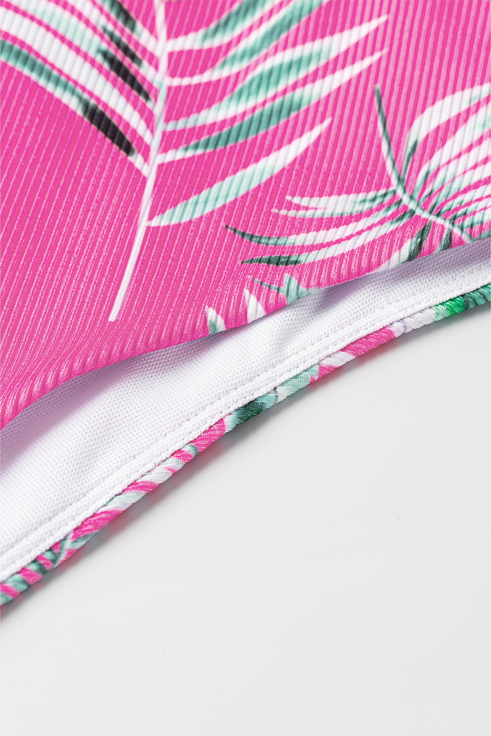 Rose Tropical Print Textured Bikini Bottoms-Chaelisa's New Jammies