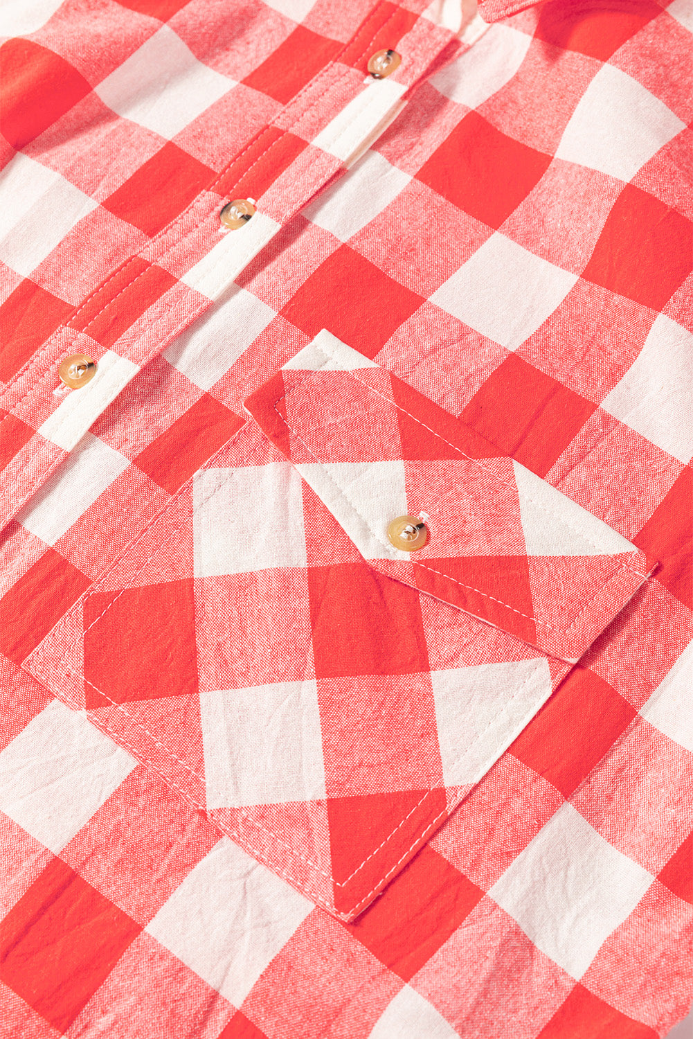 Pink Oversized Plaid Puff Sleeve Round Hem Shirt Dress-Chaelisa's New Jammies