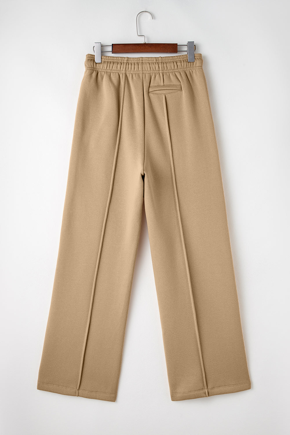 Smoke Gray Exposed Seam Drawstring High Waist Wide Leg Pants-Chaelisa's New Jammies
