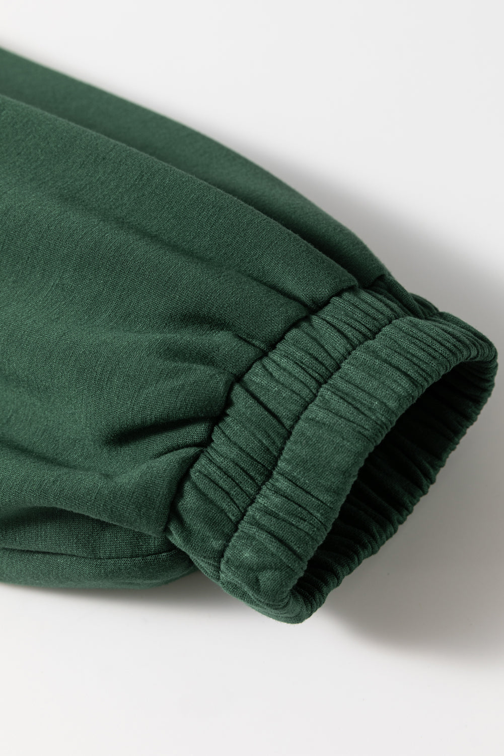 Blackish Green Collared Half Zip French Terry Knit Drawstring Casual Romper-Chaelisa's New Jammies
