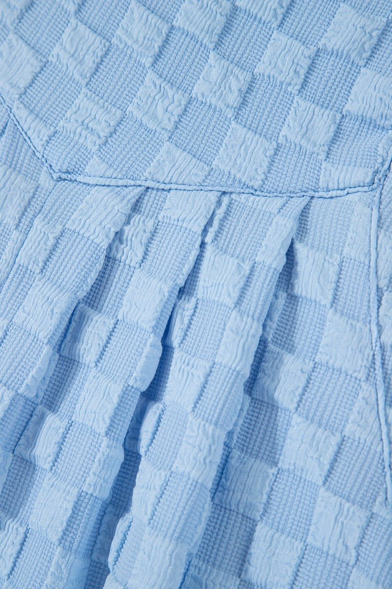 Checkered Pocketed Wide Leg Overalls - Chaelisa's New Jammies