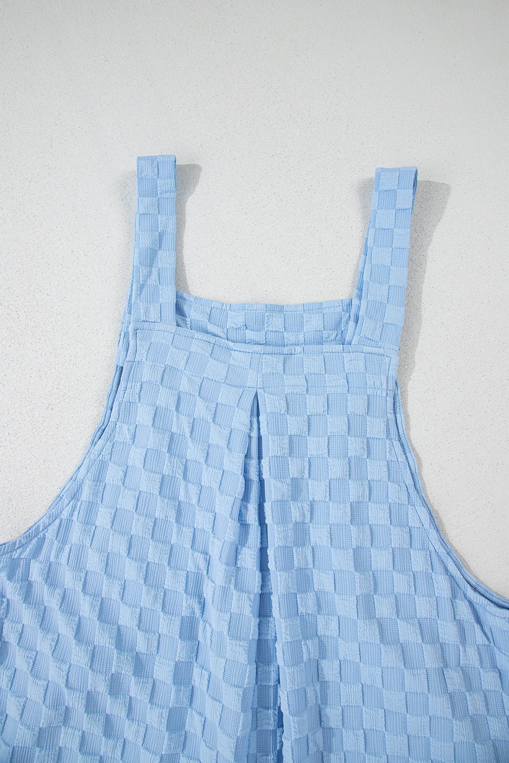 Checkered Pocketed Wide Leg Overalls - Chaelisa's New Jammies