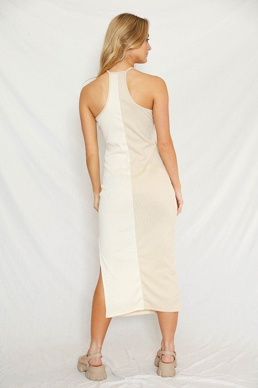 Color Block Halter Dress - Chaelisa's New Jammies