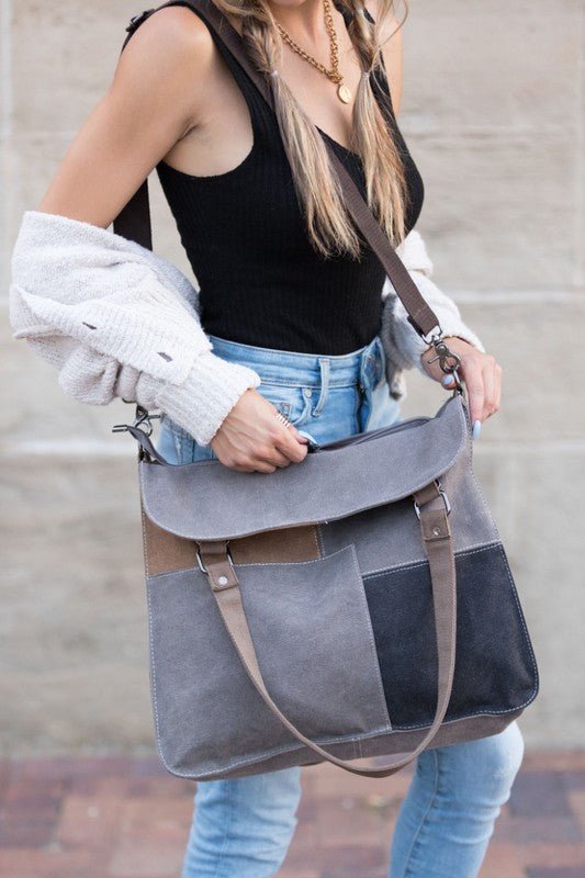 Colorblock Messenger Bag - Chaelisa's New Jammies