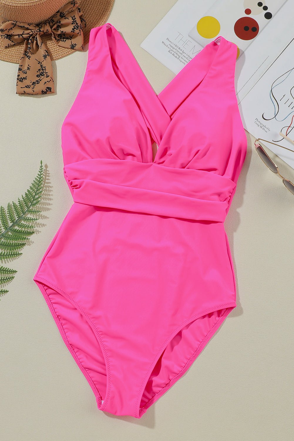 Crisscross Wide Strap One - Piece Swimwear - Chaelisa's New Jammies
