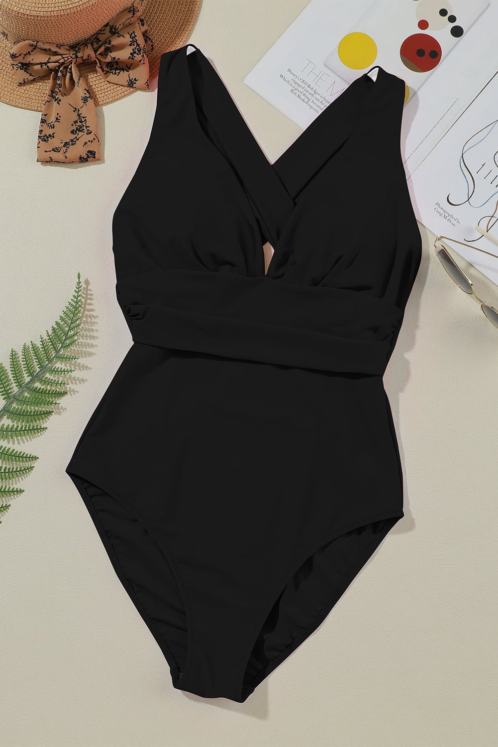 Crisscross Wide Strap One - Piece Swimwear - Chaelisa's New Jammies