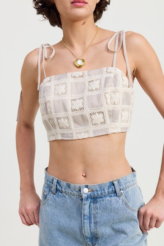 CROPPED CROCHET TOP - Chaelisa's New Jammies
