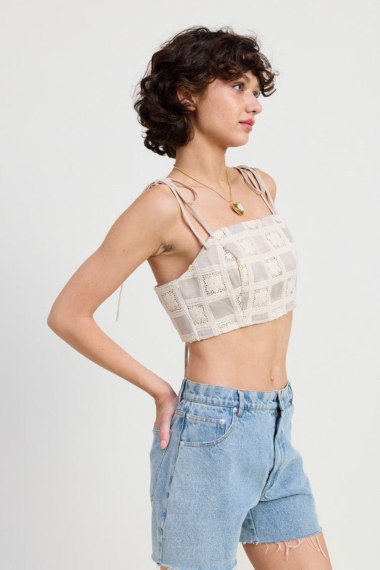 CROPPED CROCHET TOP - Chaelisa's New Jammies