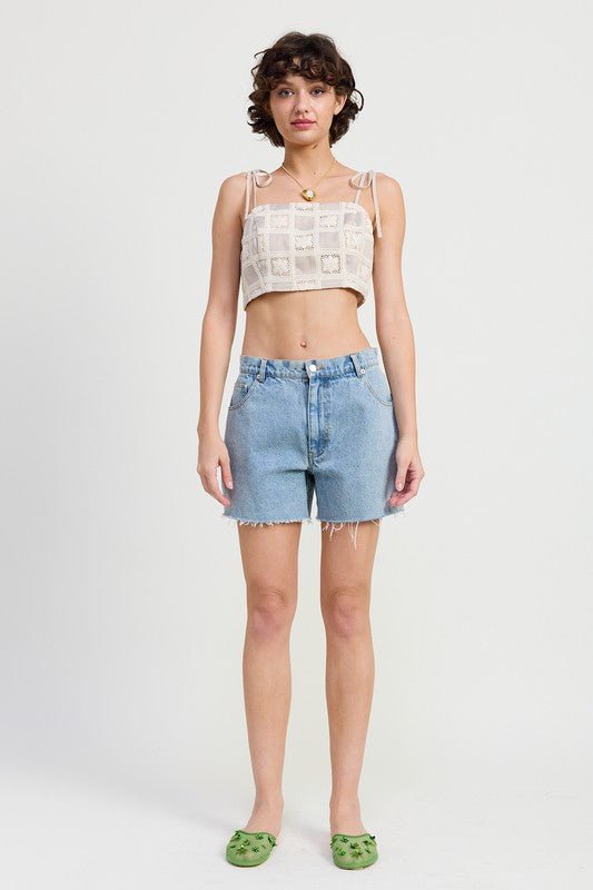 CROPPED CROCHET TOP - Chaelisa's New Jammies