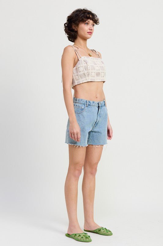 CROPPED CROCHET TOP - Chaelisa's New Jammies