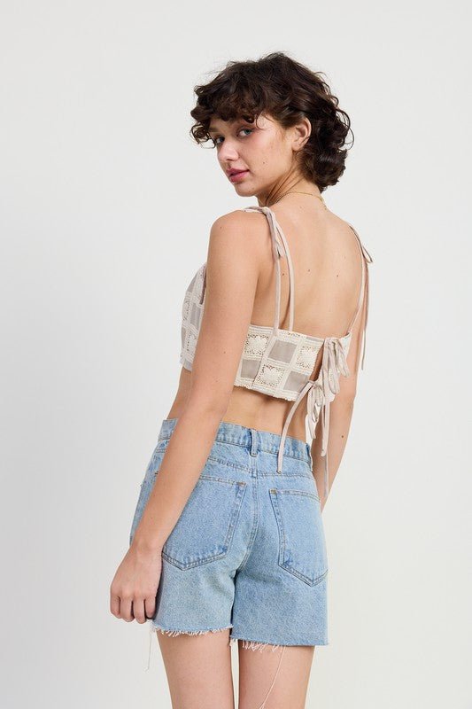 CROPPED CROCHET TOP - Chaelisa's New Jammies
