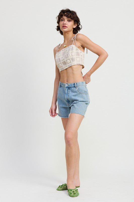 CROPPED CROCHET TOP - Chaelisa's New Jammies