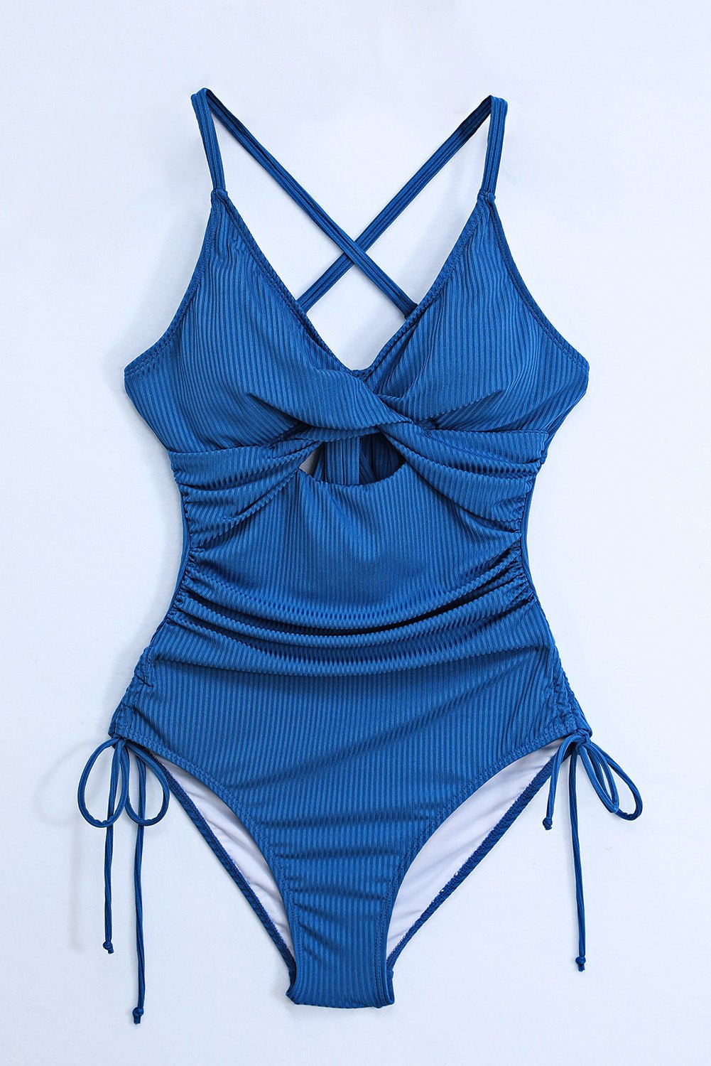 Cutout V - Neck Spaghetti Strap One - Piece Swimwear - Chaelisa's New Jammies