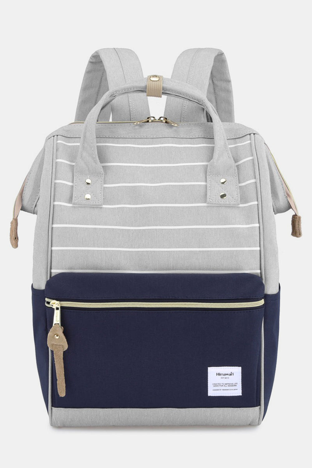 Himawari Waterproof Canvas Backpack Bag with Side Pockets-Chaelisa's New Jammies
