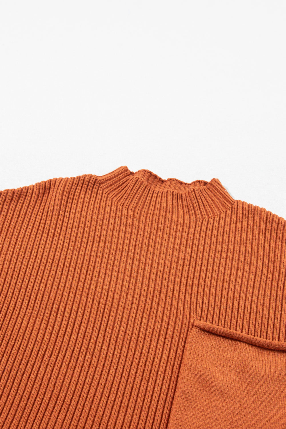 Black Patch Pocket Ribbed Knit Short Sleeve Sweater-Chaelisa's New Jammies