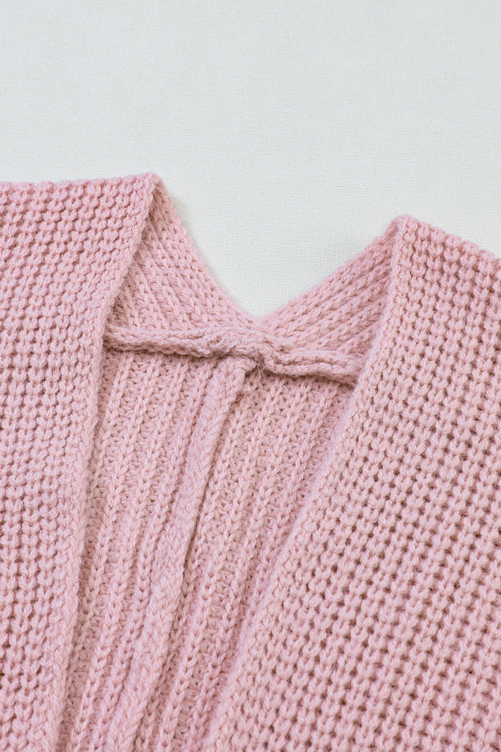 Pink Oversized Fold Over Sleeve Open Front Cardigan-Chaelisa's New Jammies