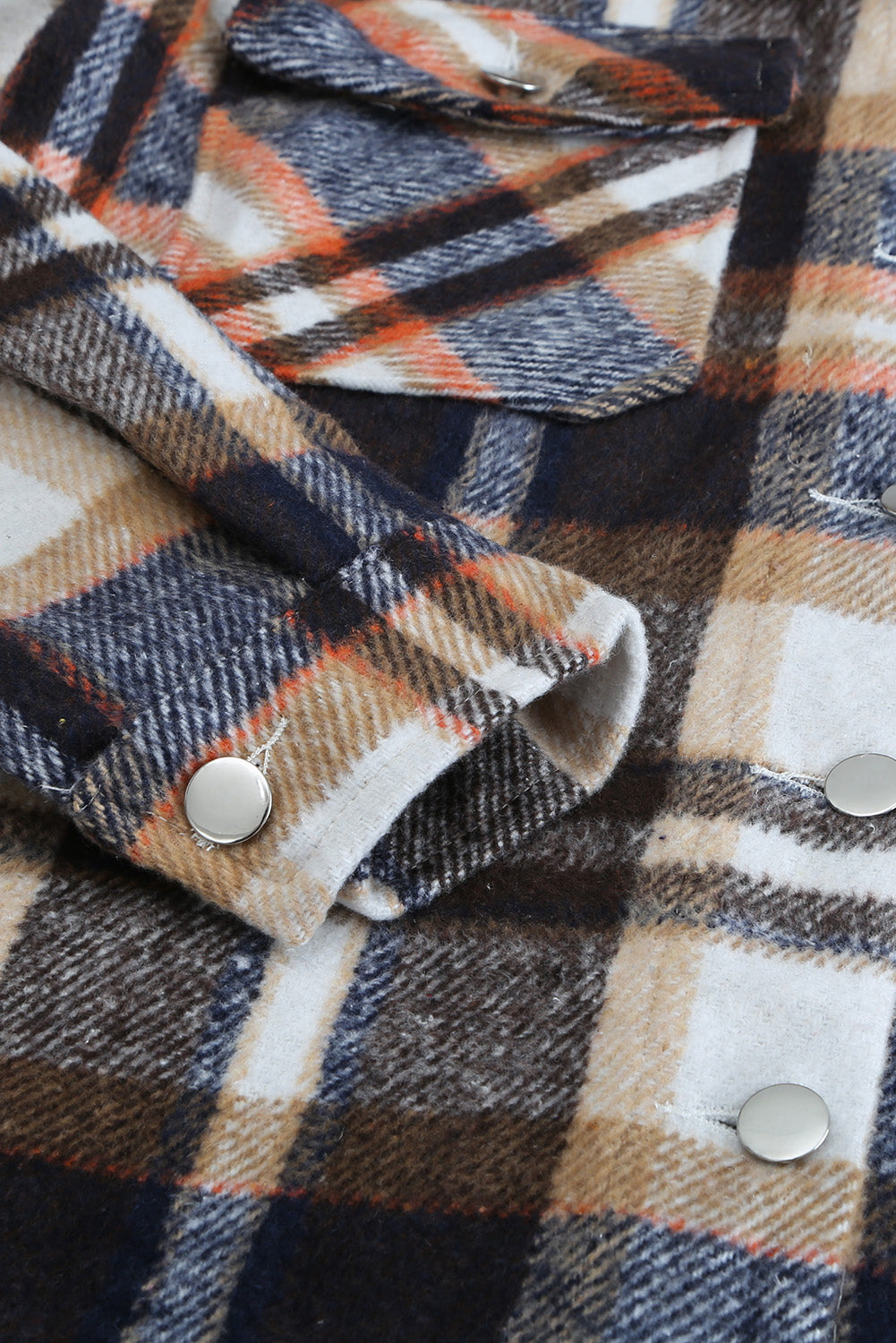 Multicolor Plaid Casual Button Up Flannel Shacket-Chaelisa's New Jammies
