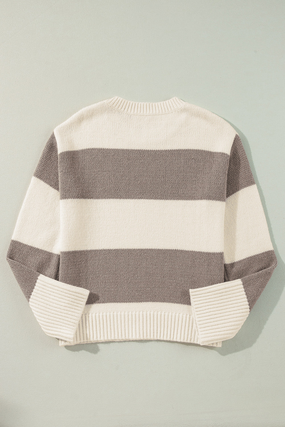 Simply Taupe Colorblock Loose Pullover Sweater-Chaelisa's New Jammies