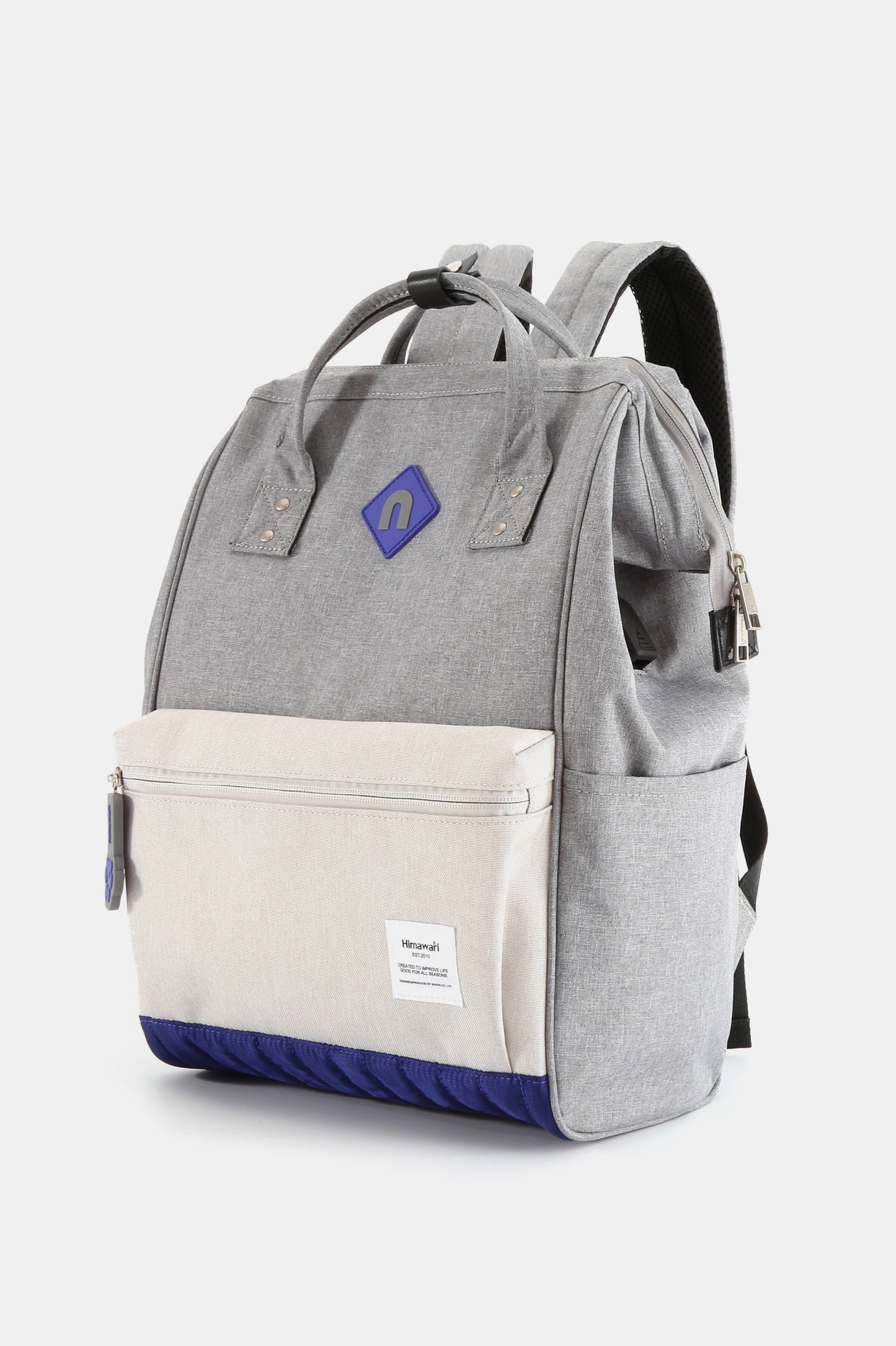 Himawari Contrast Waterproof Backpack Bag with External USB Port-Chaelisa's New Jammies