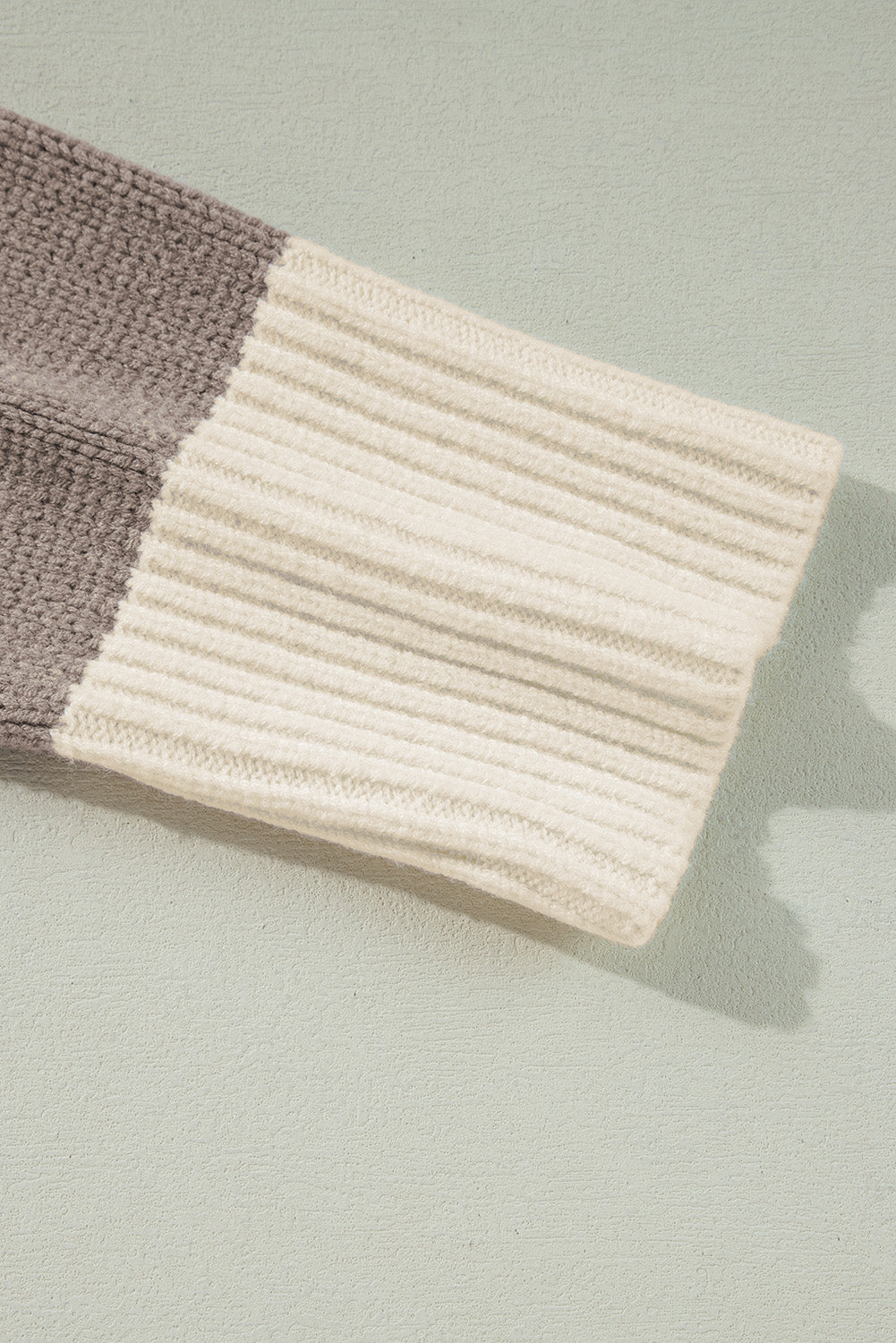 Simply Taupe Colorblock Loose Pullover Sweater-Chaelisa's New Jammies