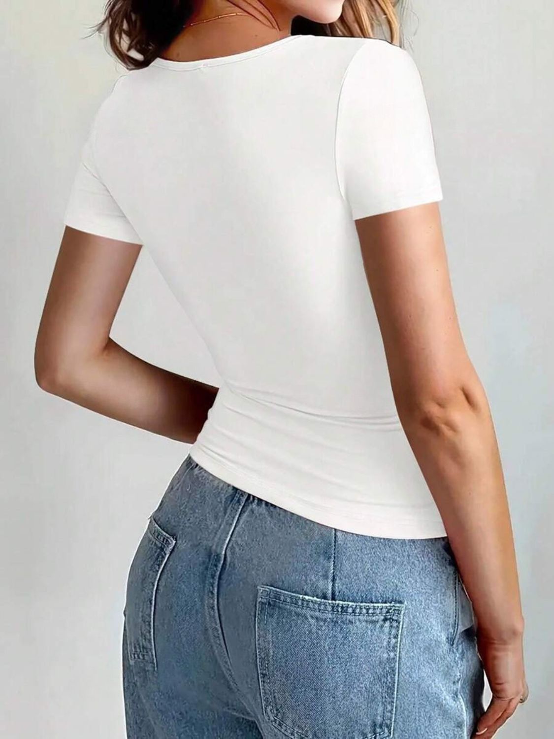 Round Neck Short Sleeve T-Shirt-Chaelisa's New Jammies