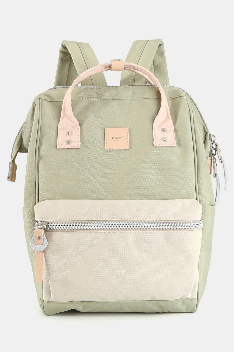Himawari Water Resistant Canvas Backpack Bag with Side Pockets-Chaelisa's New Jammies