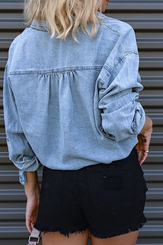 Denim cropped top - Chaelisa's New Jammies