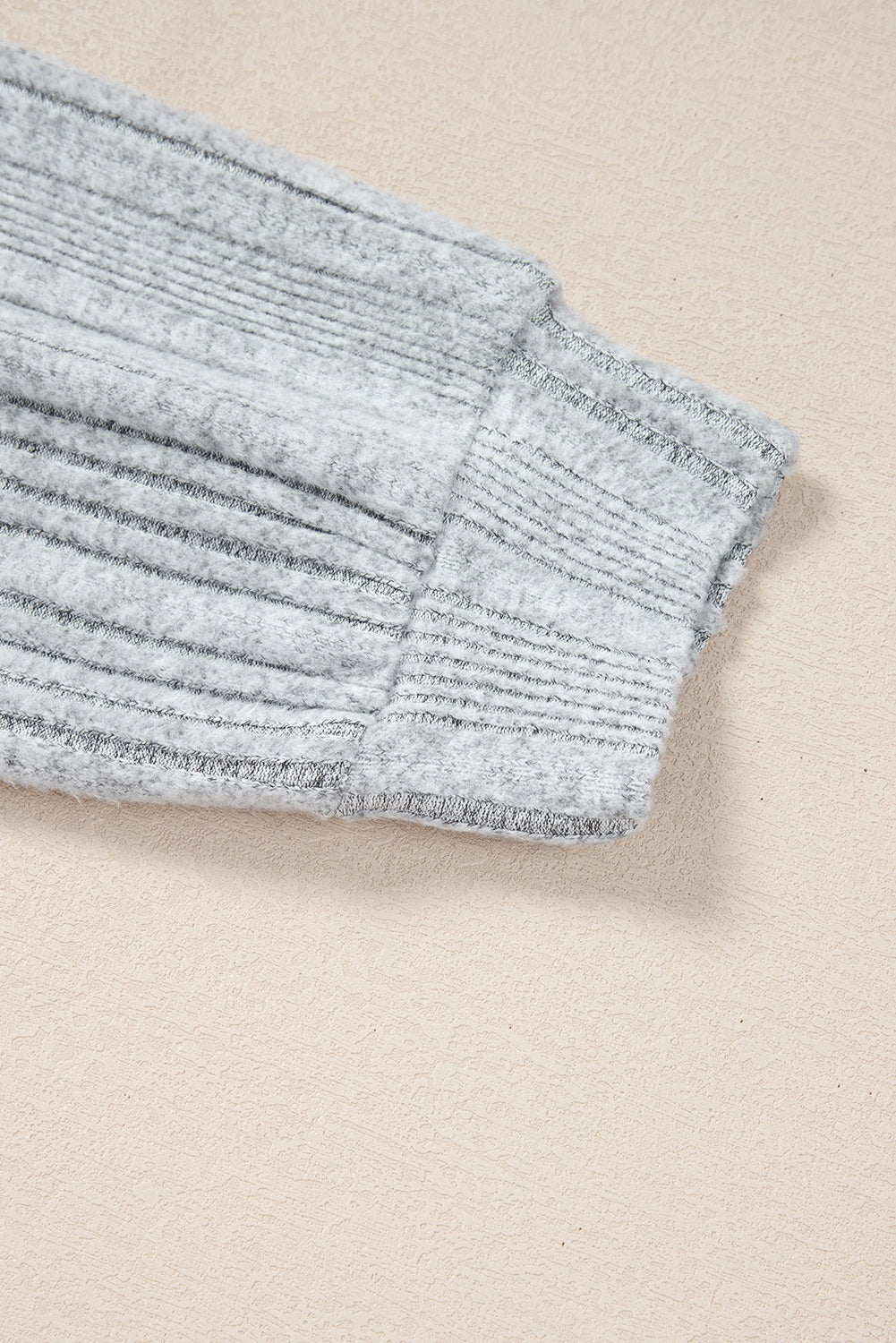 Light Grey Textured Crossover Backless Knit Long Sleeve Top-Chaelisa's New Jammies