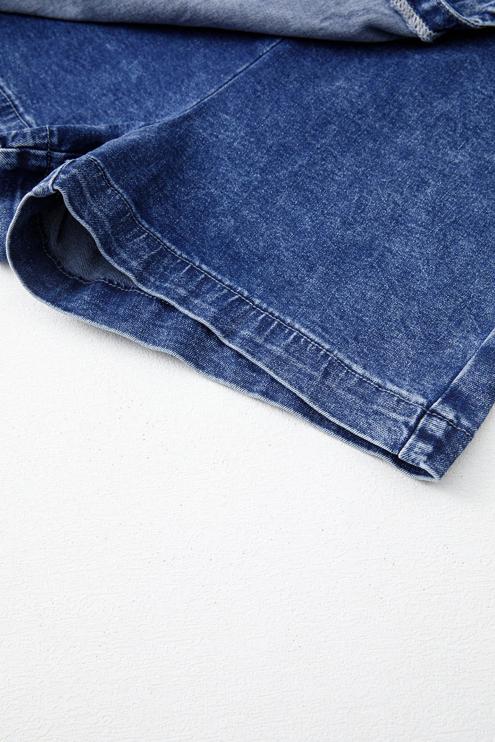 Sail Blue Acid Wash Asymmetric Twisted Wrapped Zipped Denim Skort-Chaelisa's New Jammies