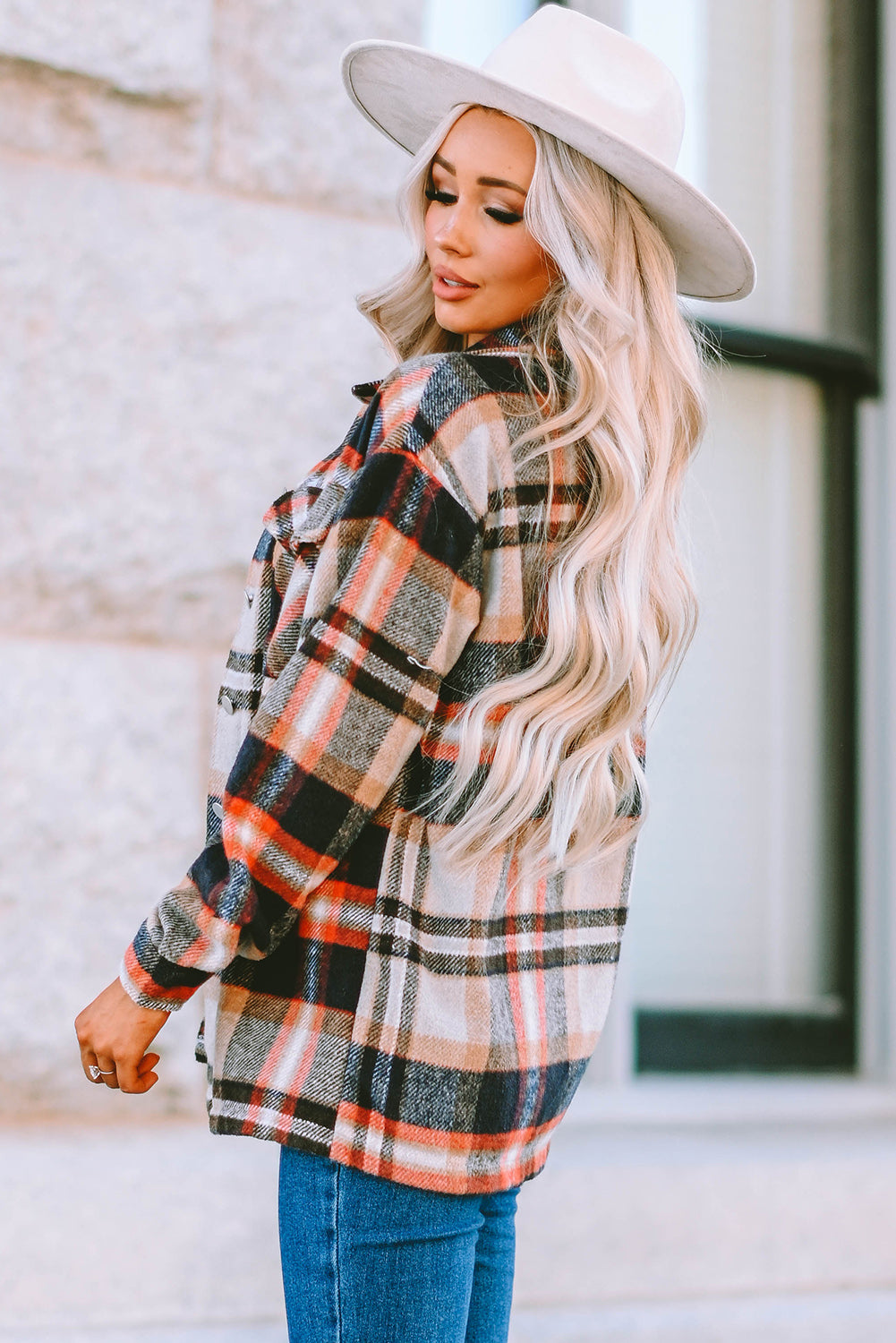 Multicolor Plaid Casual Button Up Flannel Shacket-Chaelisa's New Jammies