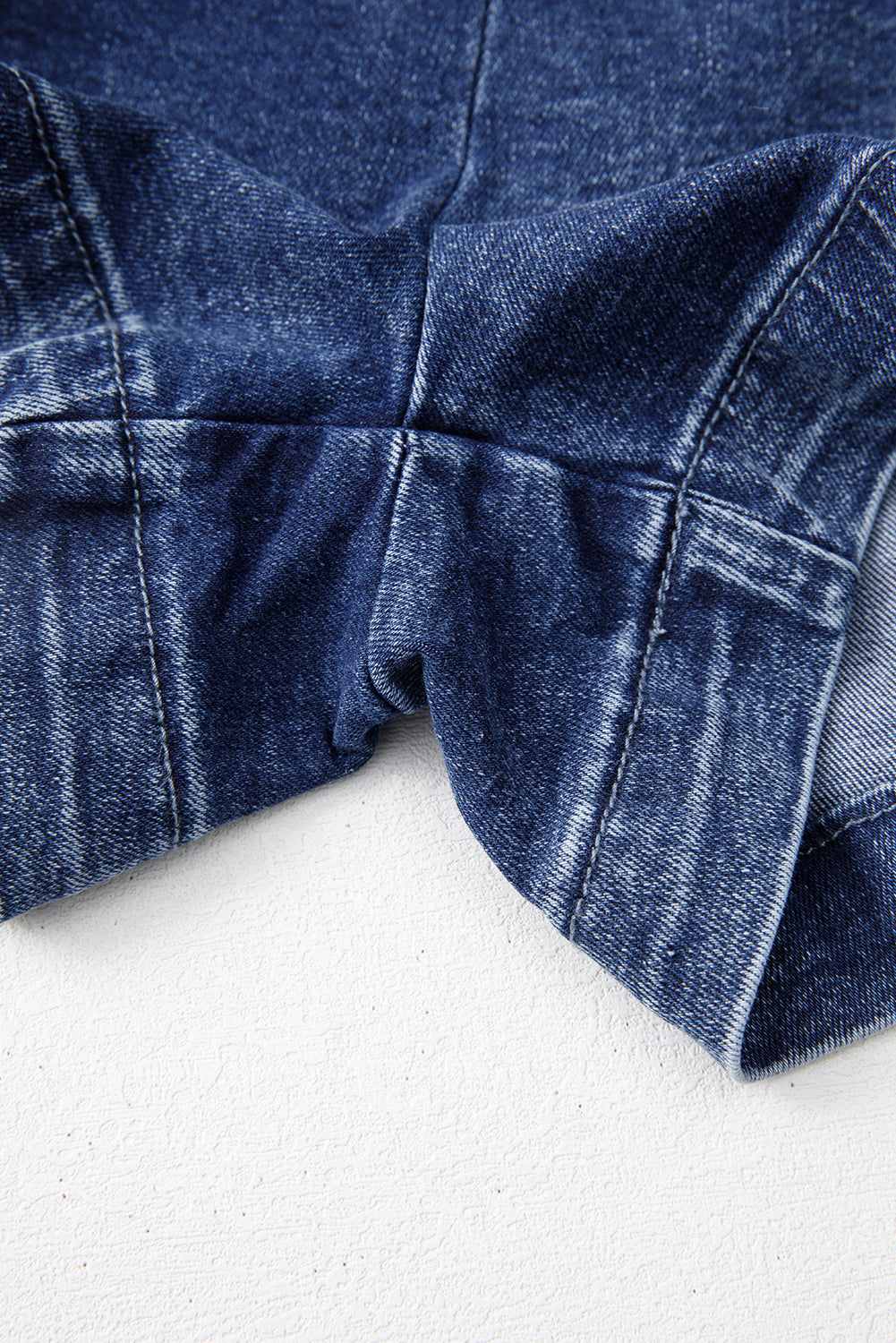 Sail Blue Acid Wash Asymmetric Twisted Wrapped Zipped Denim Skort-Chaelisa's New Jammies