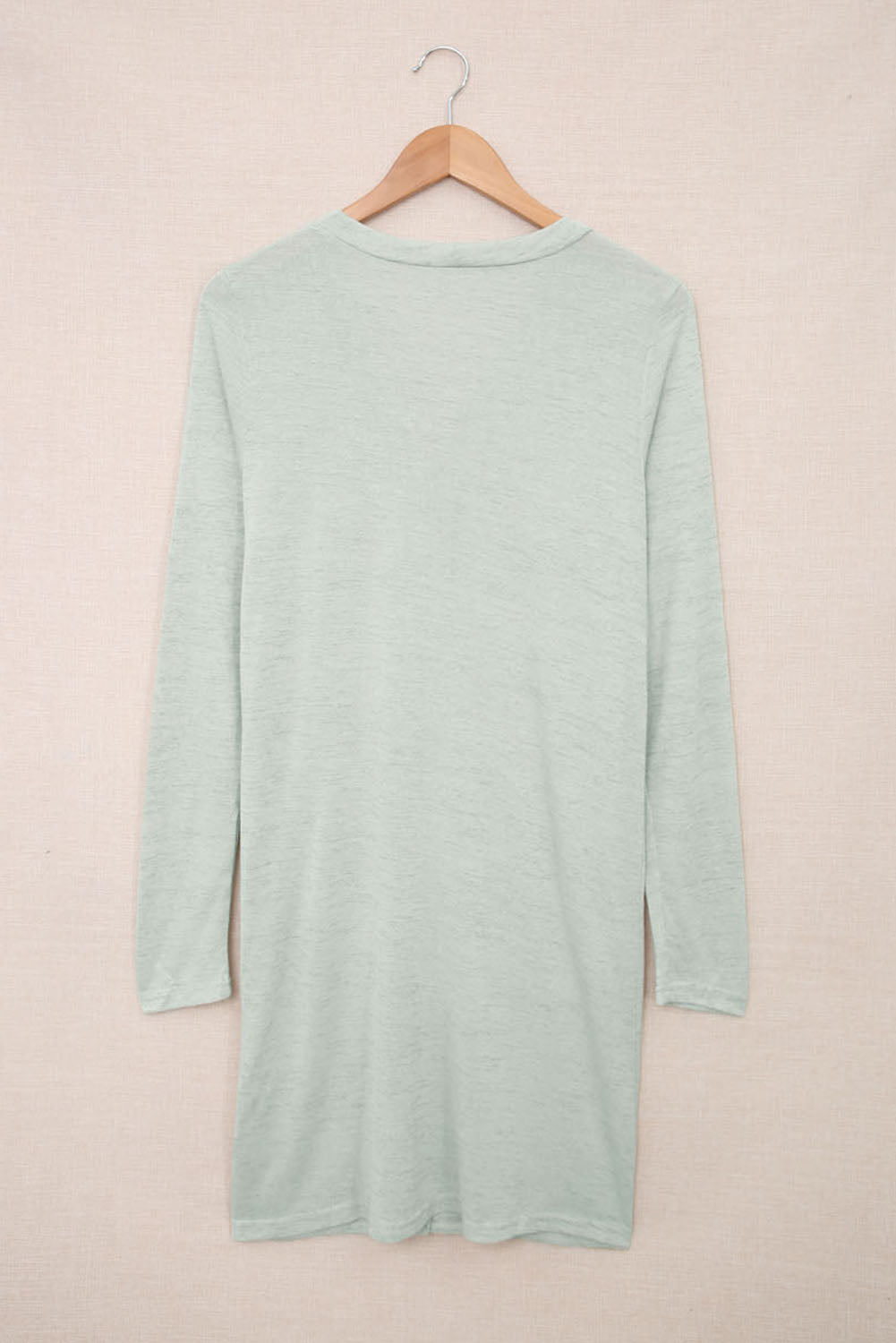 Solid Color Open-Front Buttons Cardigan-Chaelisa's New Jammies