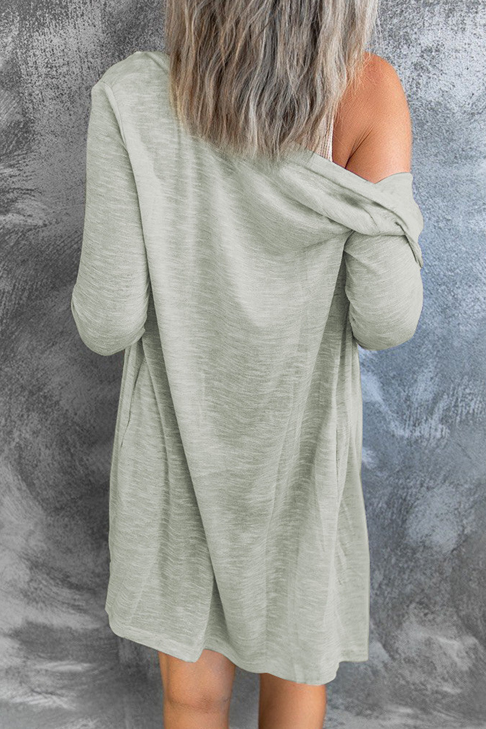 Solid Color Open-Front Buttons Cardigan-Chaelisa's New Jammies