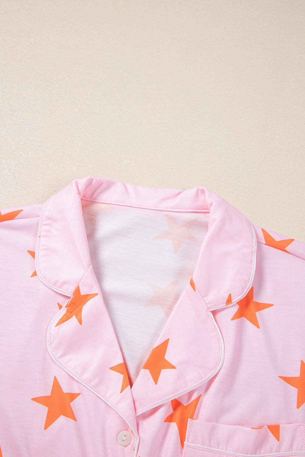 Pink Stars Short Sleeve Shirt and Shorts Bamboo Pajama Set-Chaelisa's New Jammies