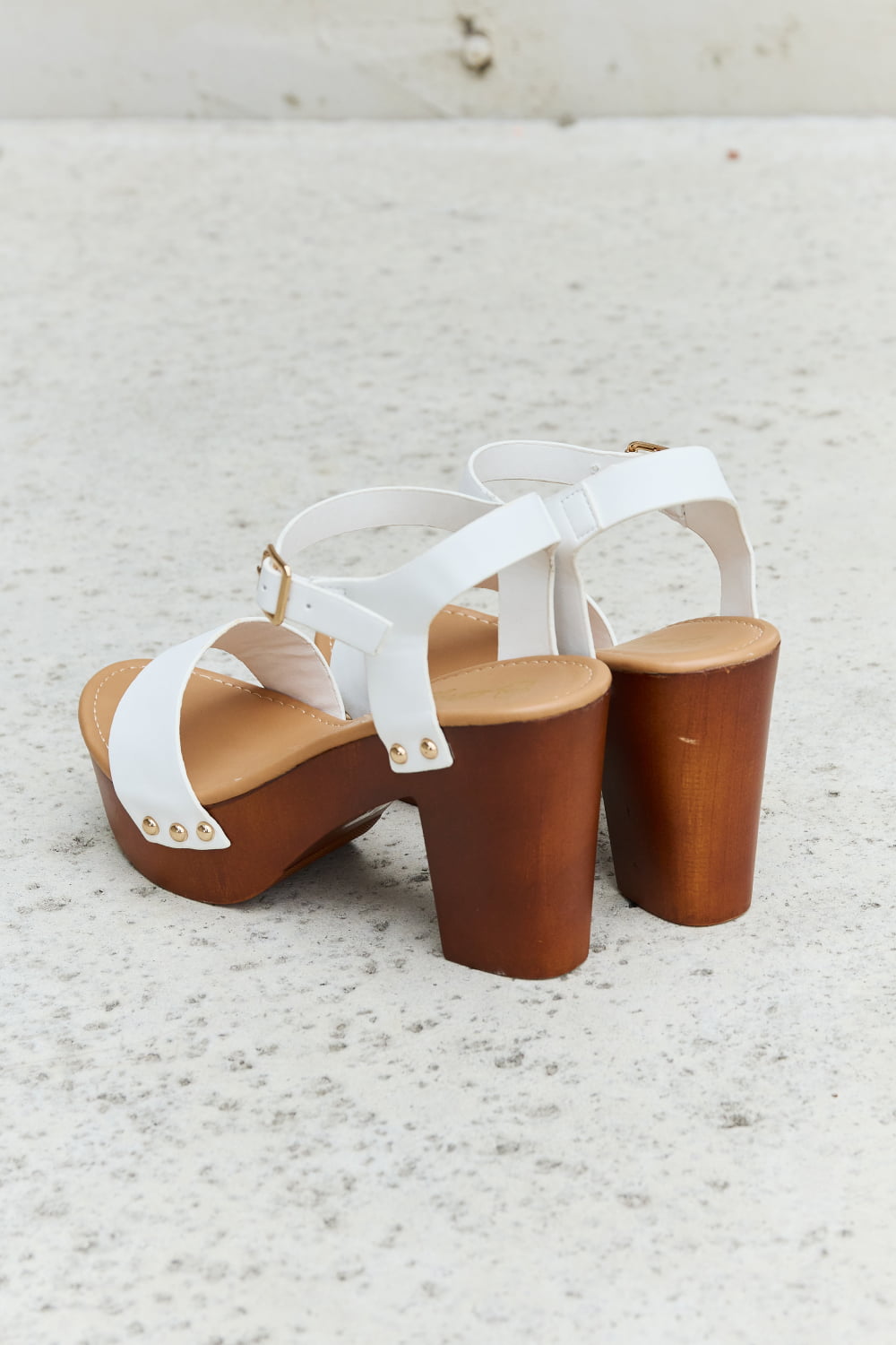 DDK Time After Time Wooden Platform Strap Heels-Chaelisa's New Jammies
