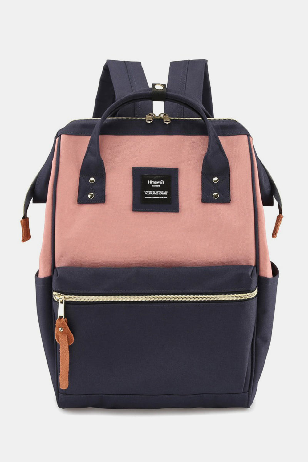 Himawari Waterproof Canvas Backpack Bag with Side Pockets-Chaelisa's New Jammies