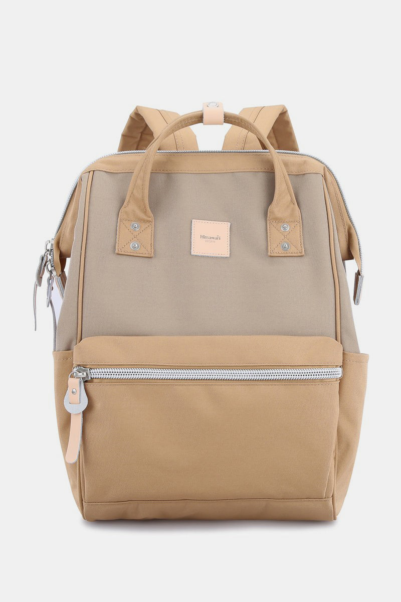 Himawari Water Resistant Canvas Backpack Bag with Side Pockets-Chaelisa's New Jammies